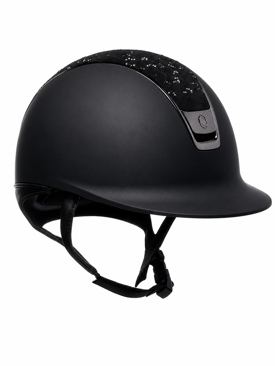 SAMSHIELD Kask jeździecki Shadowmatt 2.0 Crystal Leaf Black Chrome